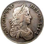 1 Crown - Charles II 2nd bust obverse image