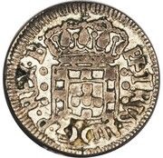 20 Réis - Pedro II Three Dots; Rio de Janeiro Mint obverse image