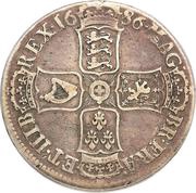 1 Crown - James II 1st bust, United Kingdom, 1686 reverse image