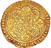 1 Noble - Edward III Pre-treaty period; series B, United Kingdom, 1351-1352 reverse image