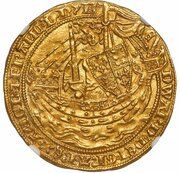 1 Noble - Edward III Pre-treaty period; series C obverse image