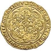 1 Noble - Edward III Pre-treaty period; series D, United Kingdom, 1352-1353 reverse image