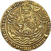 1 Noble - Edward III Pre-Treaty period; series F obverse image