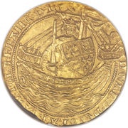 1 Noble - Edward III Pre-Treaty period; series G obverse image