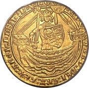 1 Noble - Edward III Treaty period; London mint obverse image