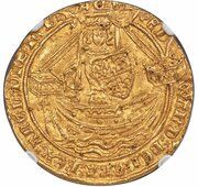 1 Noble - Edward III Treaty period; London mint obverse image