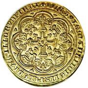 1 Noble - Edward III Post-Treaty period; London mint, United Kingdom, 1369-1377 reverse image
