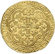 1 Noble - Edward III Post-Treaty period; London mint, United Kingdom, 1369-1377 reverse image