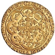 1 Noble - Richard II London mint; type IB, United Kingdom, 1377-1399 reverse image