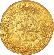 1 Noble - Richard II London mint; type IIIA, United Kingdom, 1377-1399 reverse image