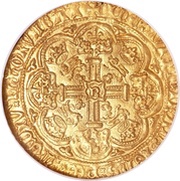 1 Noble - Richard II London mint; type IIIB, United Kingdom, 1377-1399 reverse image