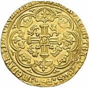 1 Noble - Richard II Calais mint; type IA, United Kingdom, 1377-1399 reverse image