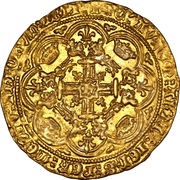 1 Noble - Henry IV Heavy coinage; London mint, United Kingdom, 1399-1412 reverse image