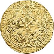 1 Noble - Henry IV Heavy coinage; Calais mint, United Kingdom, 1399-1412 reverse image
