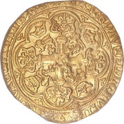 1 Noble - Henry IV Light coinage, United Kingdom, 1412-1413 reverse image