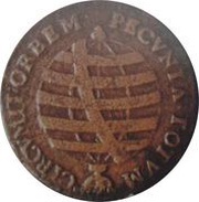 20 Réis - José I Rio de Janeiro and Bahia Mints, Brazil, 1751-1761 reverse image