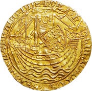 1 Noble - Henry VI Calais mint; Annulet issue obverse image