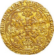 1 Noble - Henry VI Calais mint; Annulet issue, United Kingdom, 1422-1430 reverse image