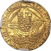 1 Angel - Henry VII class IV, United Kingdom, 1502-1504 reverse image