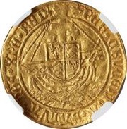 1 Angel - Henry VII class IV, United Kingdom, 1504-1505 reverse image