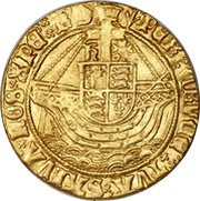 1 Angel - Henry VII class V, United Kingdom, 1504-1509 reverse image