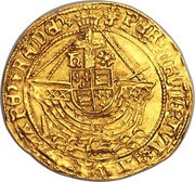 1 Angel - Henry VIII 3rd coinage, United Kingdom, 1544-1547 reverse image