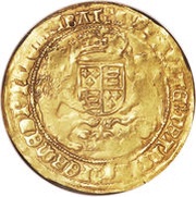 ½ Sovereign - Henry VIII 3rd coinage, United Kingdom, 1544-1547 reverse image