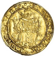 ½ Sovereign - Edward VI 1st period obverse image