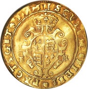 ½ Sovereign - Edward VI 2nd period; crowned bust, United Kingdom, 1549-1550 reverse image