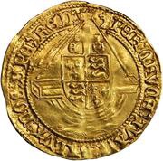 1 Angel - Edward VI 3rd period, United Kingdom, 1551-1553 reverse image