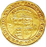½ Sovereign - Edward VI 3rd period, United Kingdom, 1551-1553 reverse image