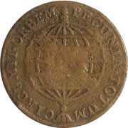 20 Réis - José I Countermarked 10 Réis reverse image