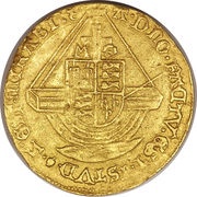 1 Angel - Mary, United Kingdom, 1553-1554 reverse image