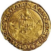 1 Angel - Philip and Mary, United Kingdom, 1554-1558 reverse image
