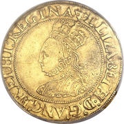 ½ Pound - Elizabeth I Hammered issue obverse image