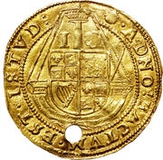 1 Angel - James I 2nd coinage, United Kingdom, 1604-1619 reverse image