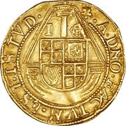 1 Angel - James I 2nd coinage, United Kingdom, 1613-1615 reverse image