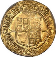 ½ Laurel - James I 3rd coinage; 4th bust, United Kingdom, 1620-1624 reverse image