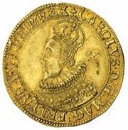Double Crown / ½ Unite - Charles I Tower mint; Pattern obverse image