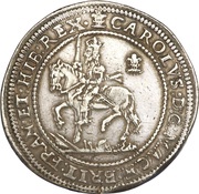 ½ Pound - Charles I Oxford mint obverse image