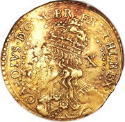 ½ Unite - Charles I Oxford mint obverse image