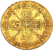 ½ Guinea - Charles II 2nd bust, United Kingdom, 1672-1684 reverse image