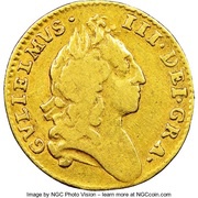 ½ Guinea - William III early harp obverse image