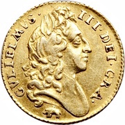 ½ Guinea - William III early harp obverse image