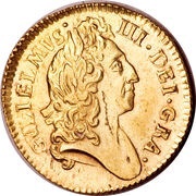 ½ Guinea - William III late harp obverse image