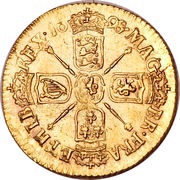 ½ Guinea - William III late harp, United Kingdom, 1697-1701 reverse image