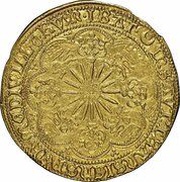 1 Ryal - Elizabeth I 6th issue, United Kingdom, 1582-1592 reverse image