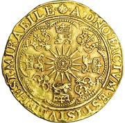 1 Spur-ryal - James I 2nd Coinage, United Kingdom, 1605-1617 reverse image