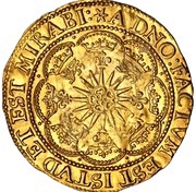 1 Spur-ryal - James I 3rd Coinage, United Kingdom, 1619-1625 reverse image