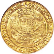 1 Sovereign - Henry VIII 3rd coinage; Tower mint, United Kingdom, 1544-1547 reverse image